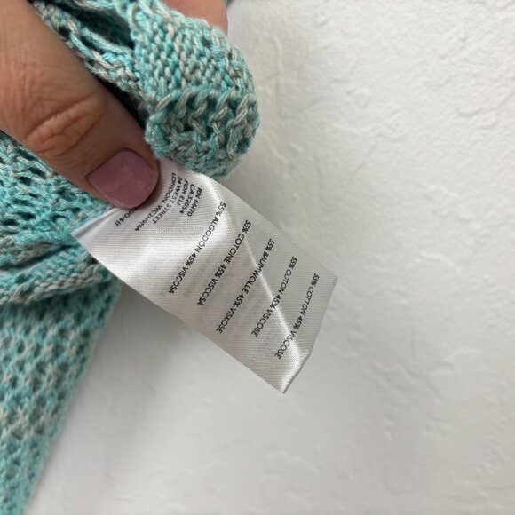 NWT Urban Outfitters S Blue Ruffles Cropped Sweater Cardigan Y2K - Picture 4 of 7